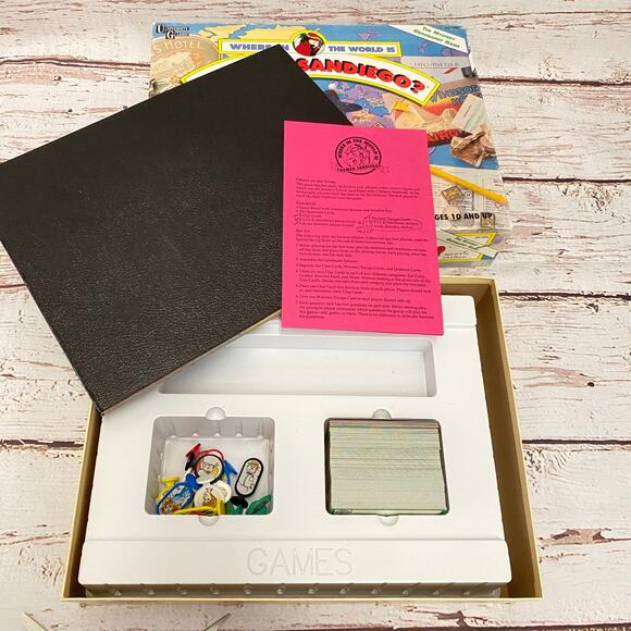 Vintage 1992 Where In The World Is Carmen Sandigeo Board Game - Picture 4 of 4